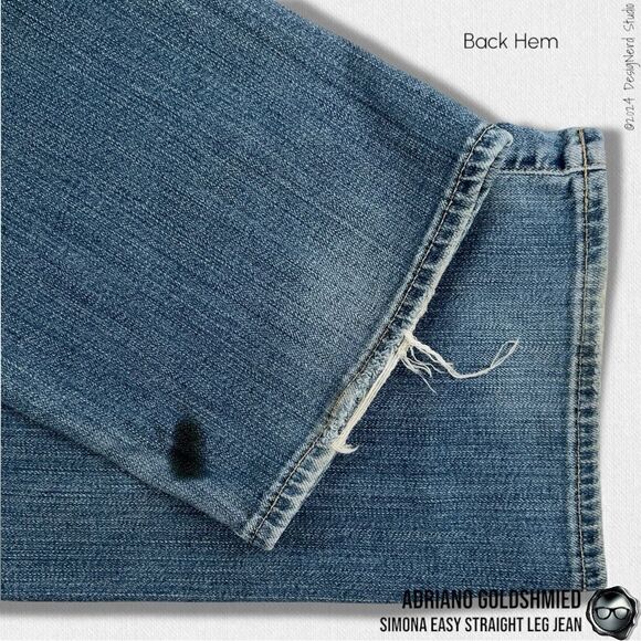 ADRIANO GOLDSCHMIED SIMONA EASY STRAIGHT LEG JEANS DISTRESSED SIZE 30R - Picture 12 of 15